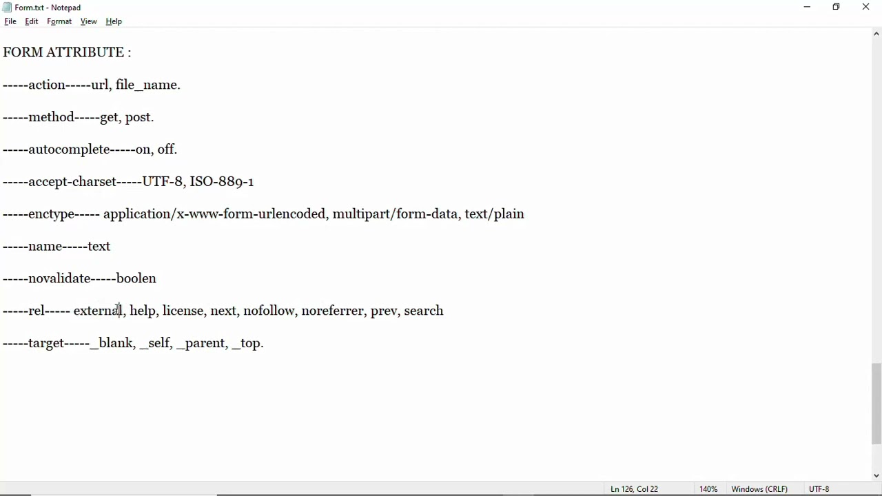 122. HTML Form Rel Attribute