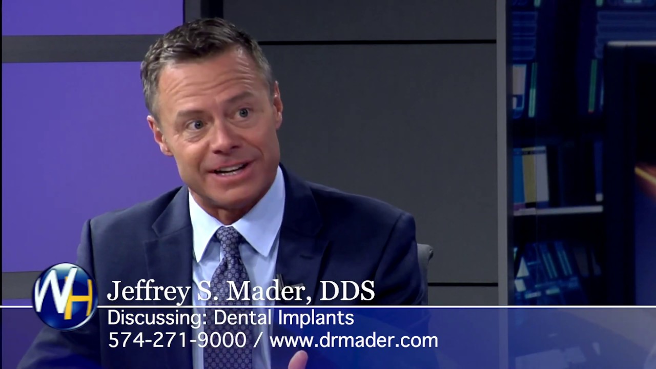 Замена отсутствующих зубов зубными имплантатами у стоматолога из Саут-Бенда, штат Индиана, доктор...