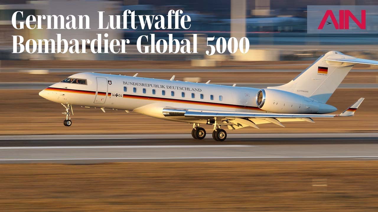 Germany's Fleet of VIP Bombardier Global 5000s & Airbus Jets Fly Its Leaders Around the World – AIN