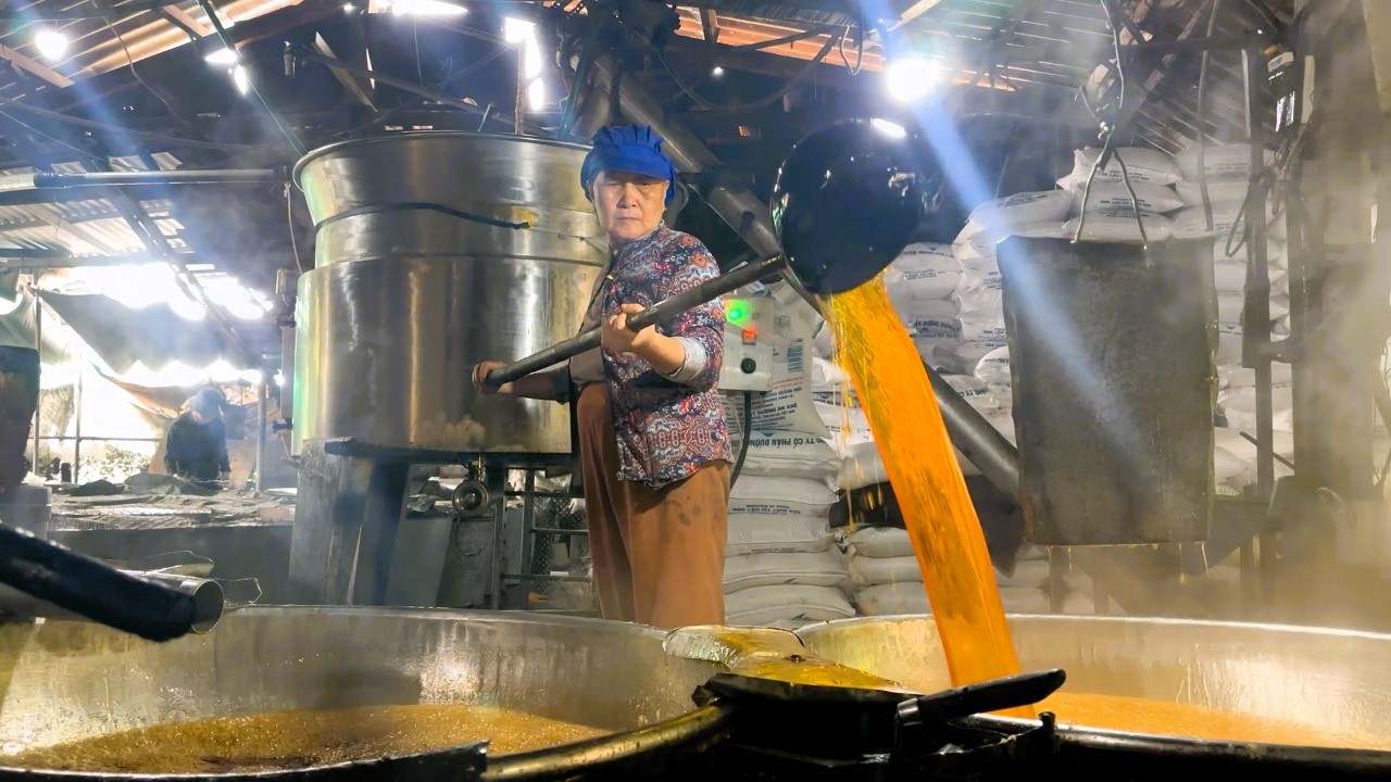 Exploring Traditional Giant Diamond Sugar Making Process A Ton Per Day In Southeast Asia