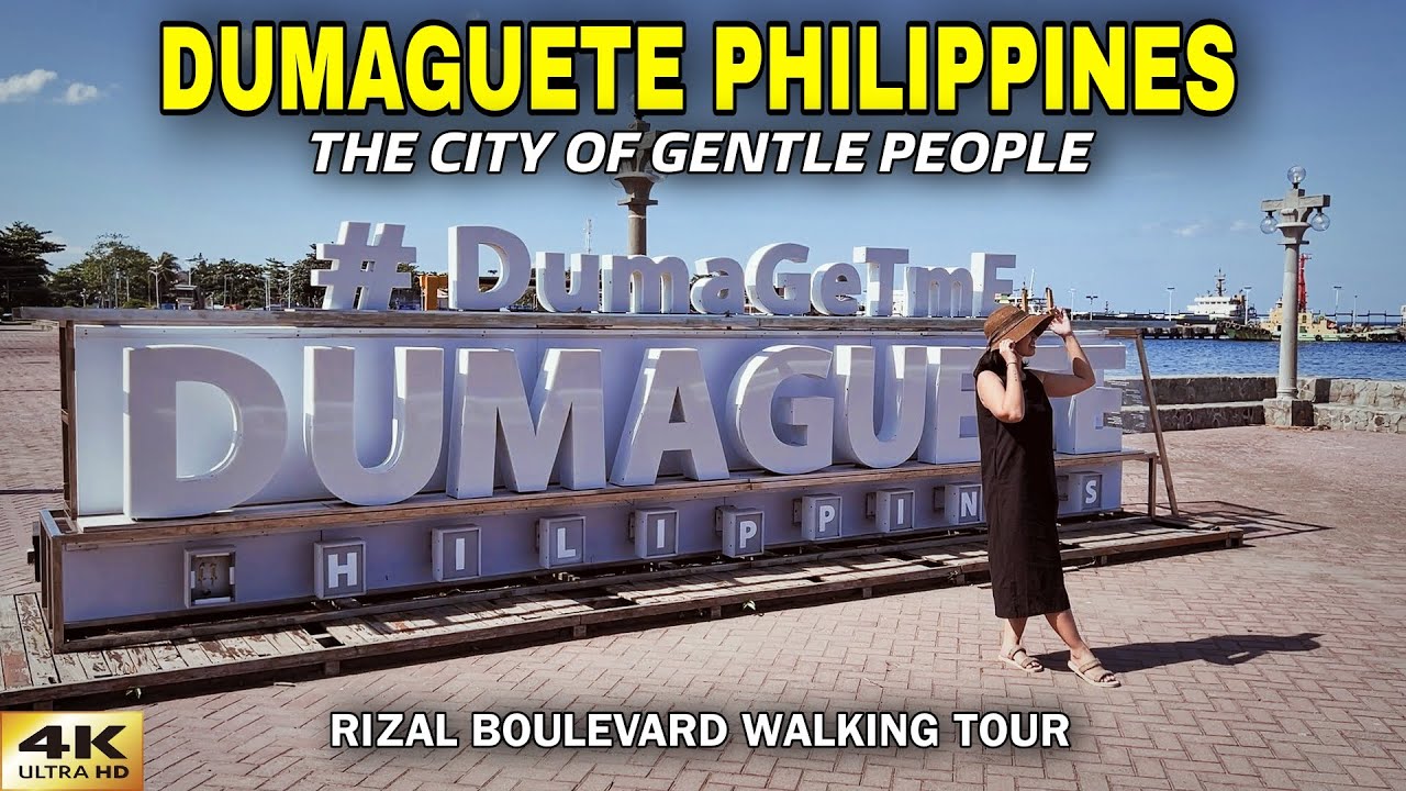 DUMAGUETE CITY Philippines Rizal Boulevard Walking Tour | The City of Gentle People [4K]