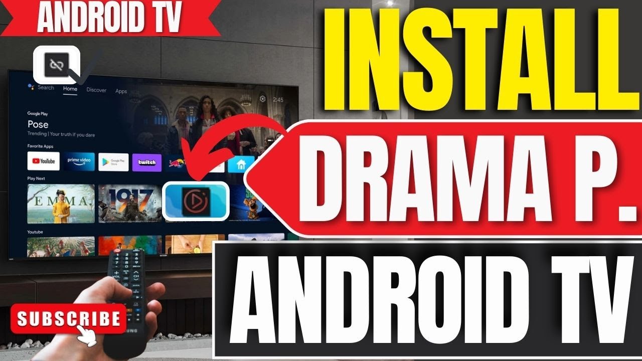 Как установить Drama Player на любой Android TV, ТВ-приставку и Google TV с помощью Unlinked