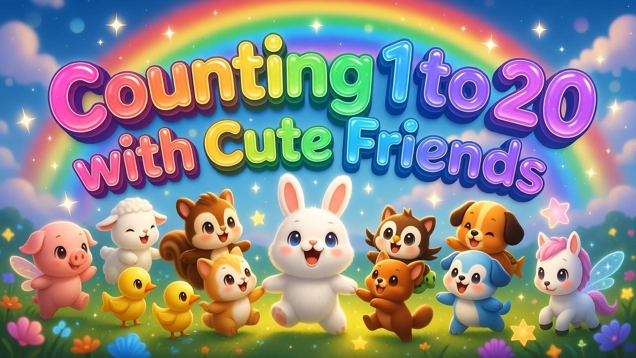 🌈 Learn Numbers 1 to 20 with Cute Animal Friends! Fun Counting Song for Kids 2026 🌈 New @mecomomo 