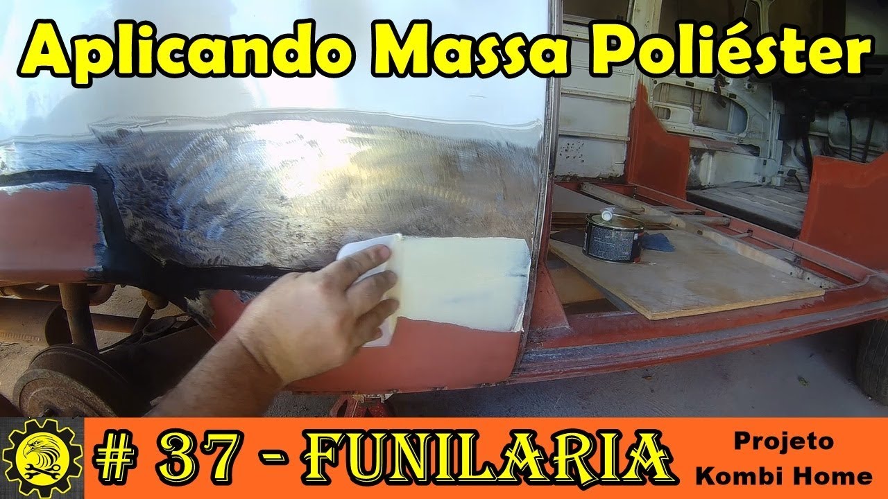 Funilaria 37 / Aplicando Massa Poliéster