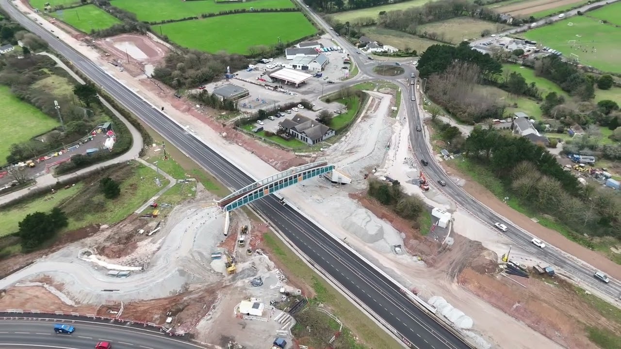 A30 OLD.  Chiverton CROSS update 2024 #cornwall #kernow #dji #drone