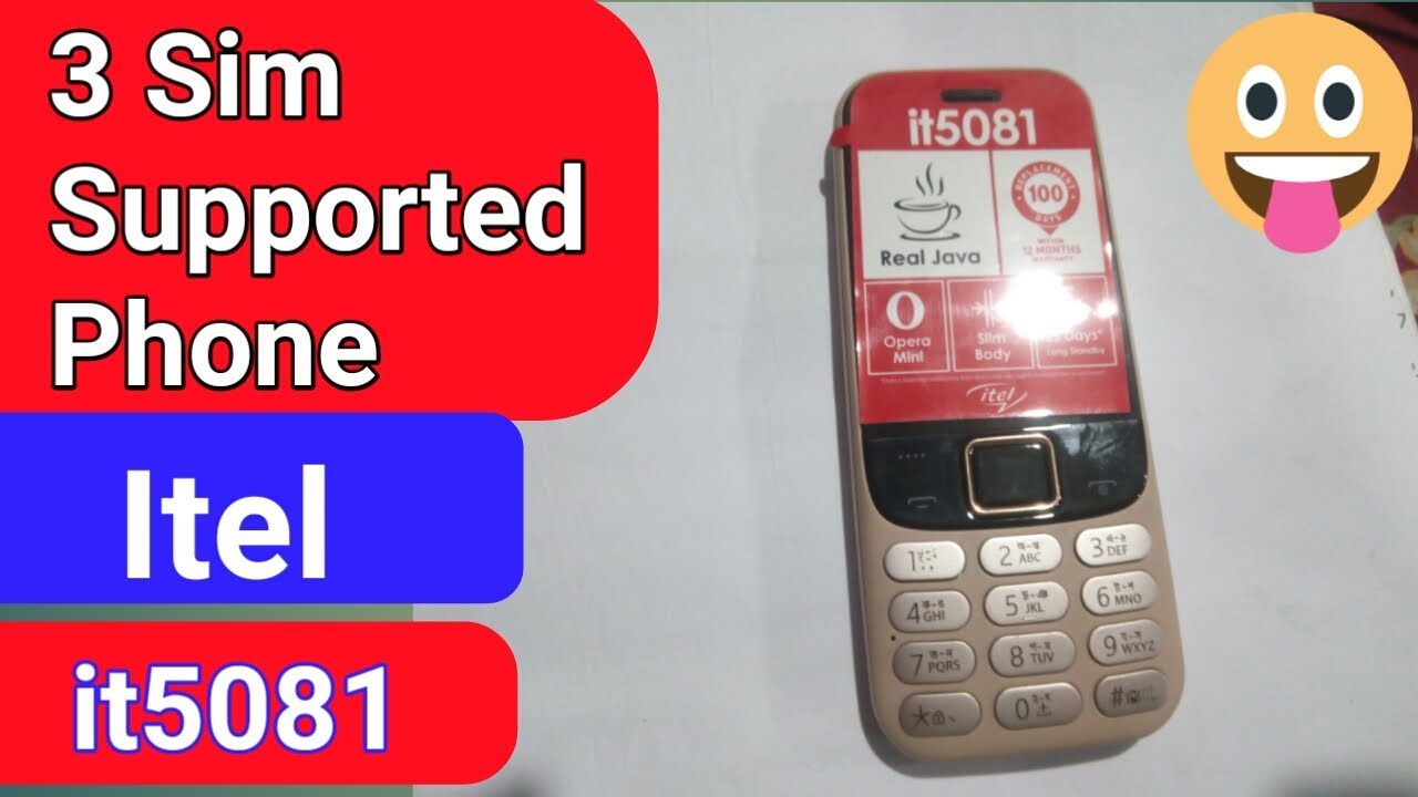 Itel it5081 phone unboxing and review // 3 sim supported phone //