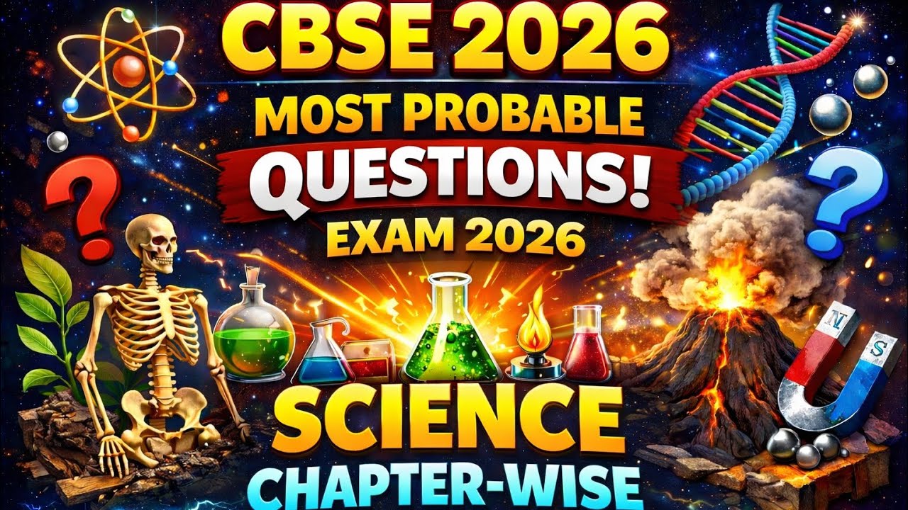 CBSE Class 10 Science 2026 | Most Expected Chapter-Wise Questions#cbse2026 #science #class10 