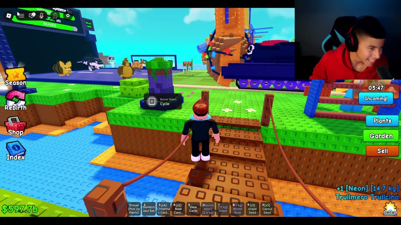 playing the new admin abuse for the first time on Escape Tsunami for brainrots