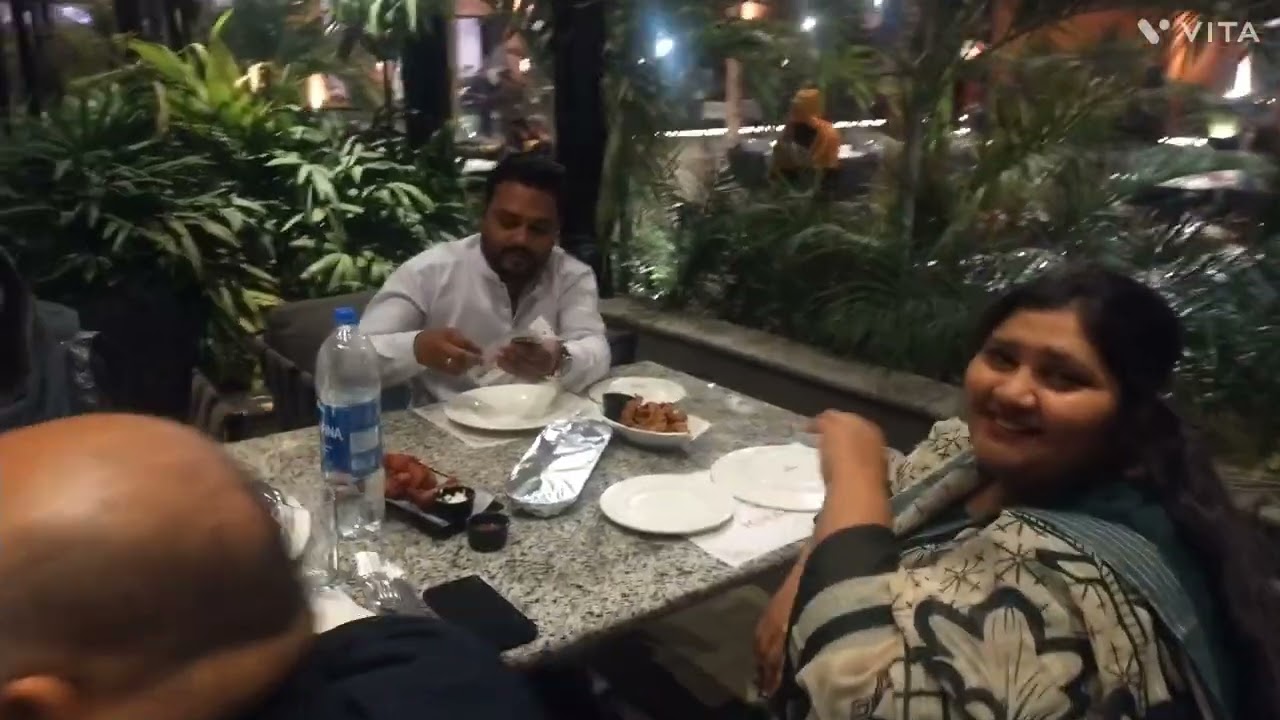 enjoying with family at newly opened restaurant at highway @KHANSAAB