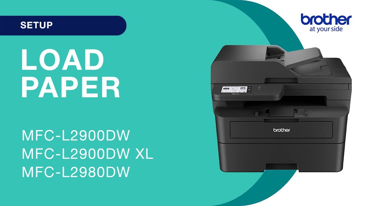 How to load the paper - Brother MFCL2900DW