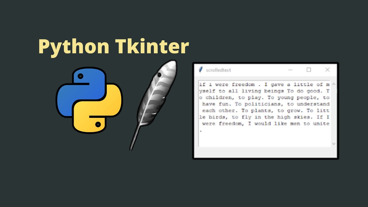 Python Tkinter: How to create a ScrolledText in Tkinter