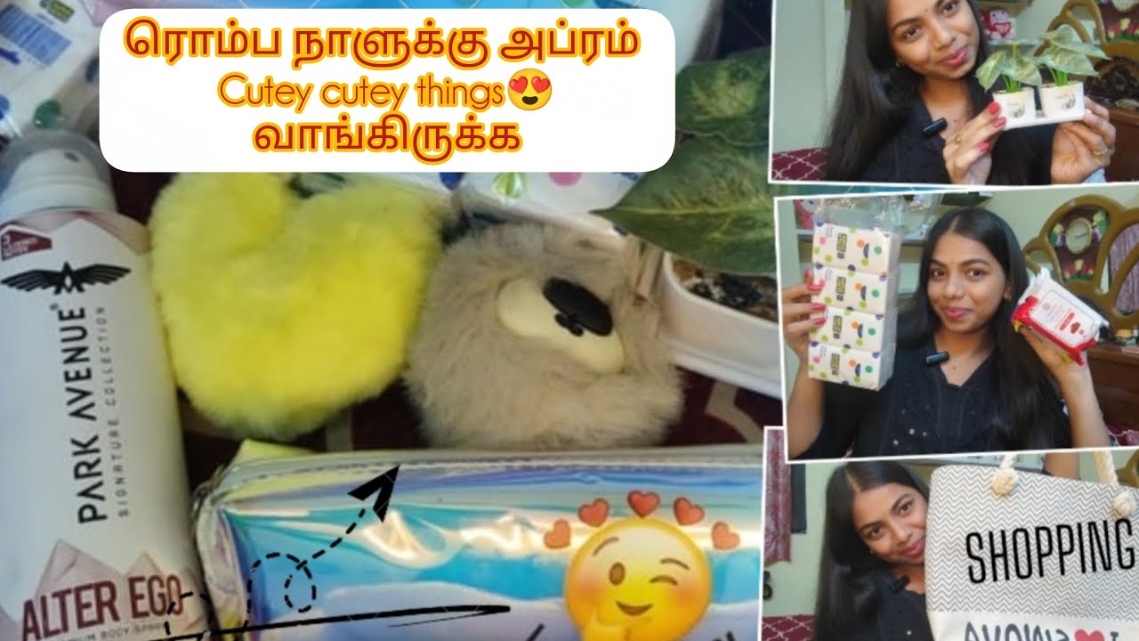 (தமிழில்) ரொம்ப நாளுக்கு அப்ரம் My Cute Cute  Things😍  Purchase👛💸   