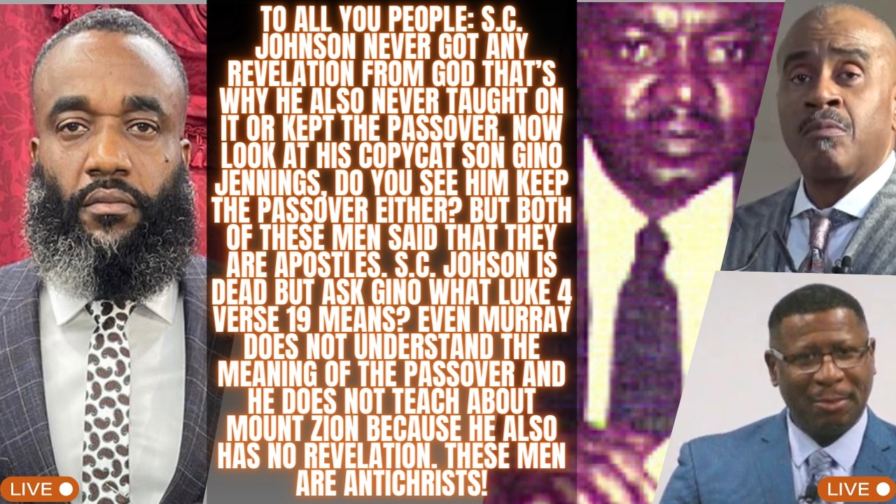 SC JOHNSON NEVER KNEW WHAT MOUNT ZION MEANT THAT’S WHY HIS COPY CAT SON GINO JENNINGS CAN’T TEACH IT