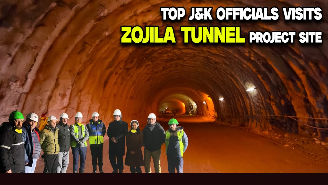 Top Jammu and Kashmir Officials Visits Zojila Tunnel Project Site | Megha Engineering