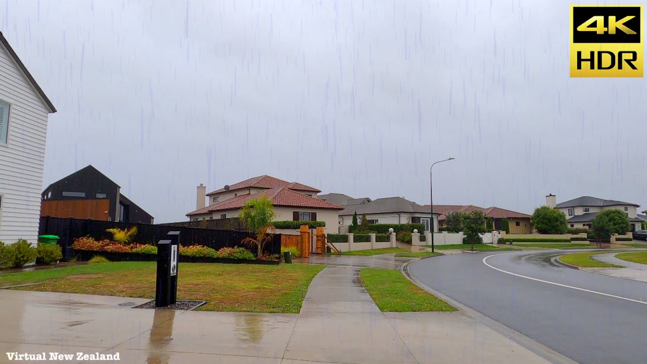 【4K HDR】Walking In The Rain Karaka South Auckland New Zealand!