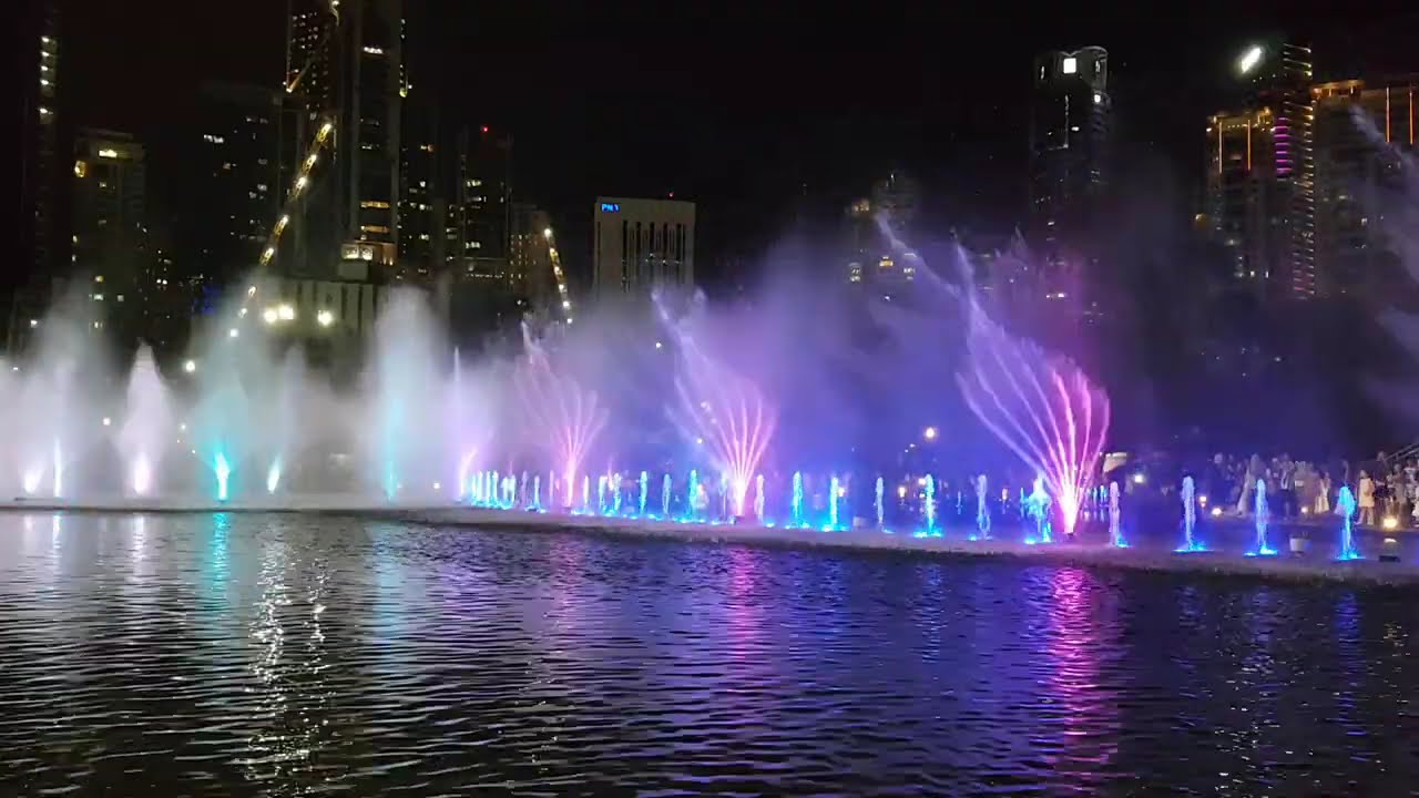 Nightly Symphony Lake Water Fountain Show Petronas Twin Towers KLCC Park Kuala Lumpur