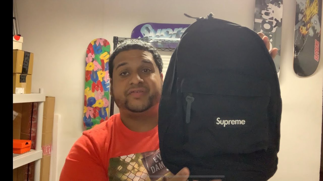Supreme Week 5 FW20 canvas backpack unboxing and Review