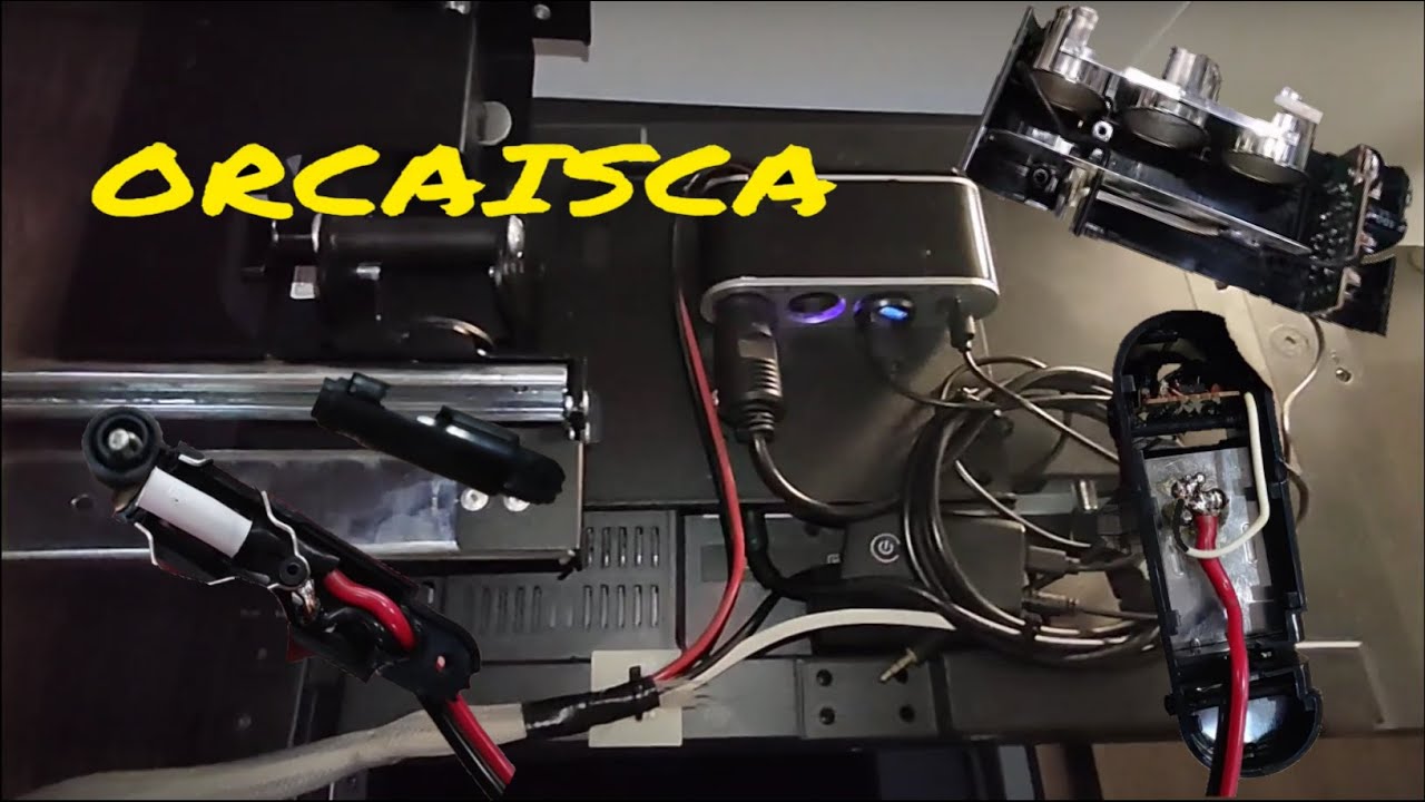 @ORCAISCA Instalando tomas 12v y USB a medida en el televisor