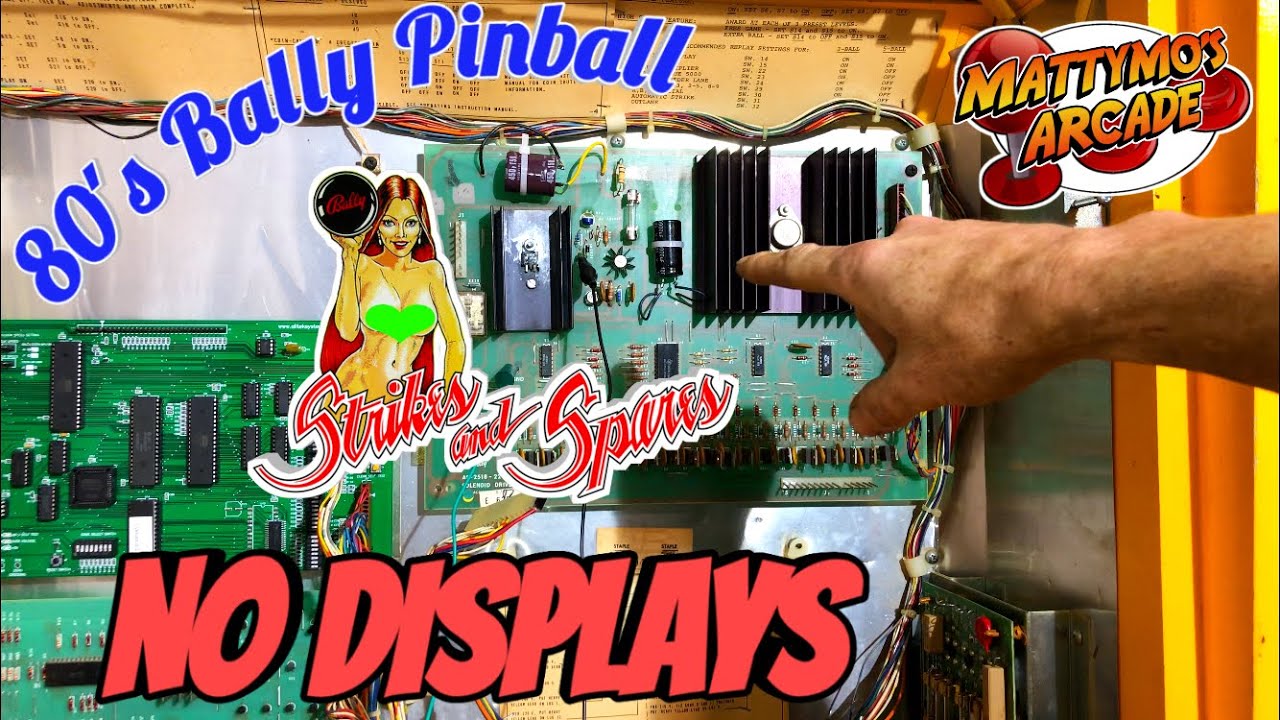 Bally Pinball, Driver Board Repair, No Displays,