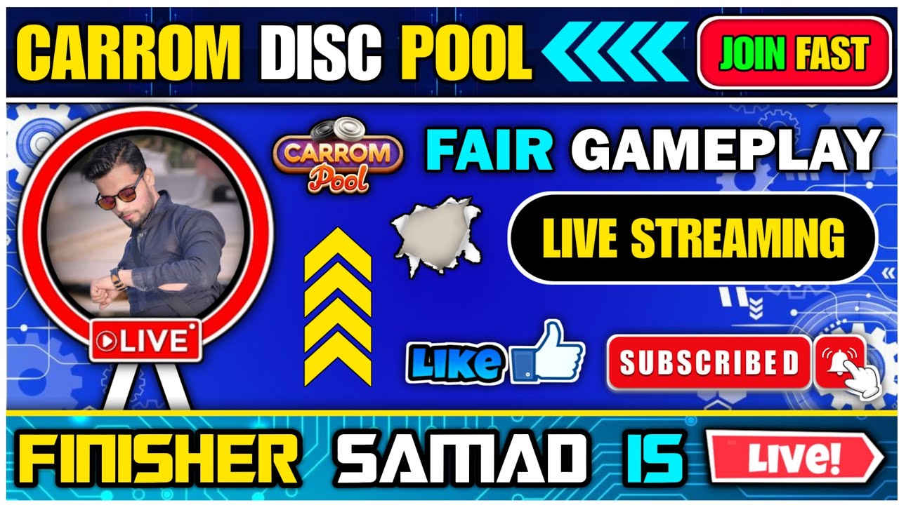Finisher Samad is live Carrom pool Fair Gameplay 🔥