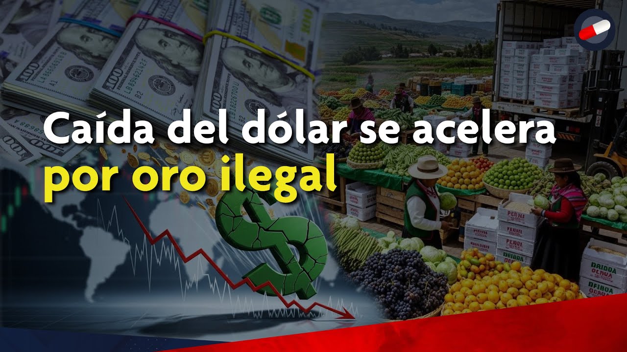 Caída del dólar se acelera por oro ilegal