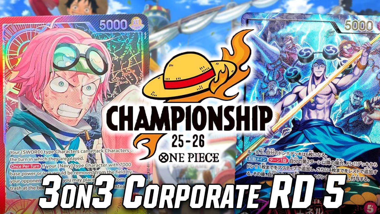 [OP15] OP15 Enel vs. OP11 Koby | 3on3 Corporate Summit Round 5 One Piece Trading Card Game