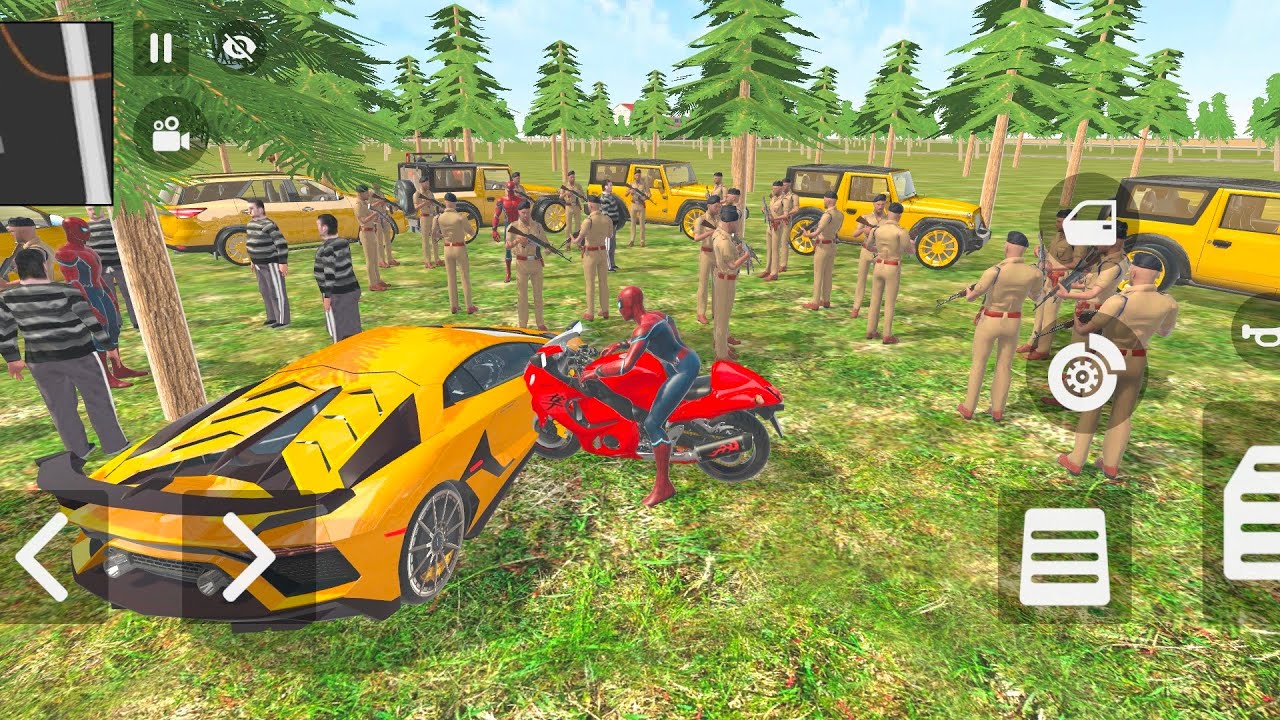 Car Bike Game: Franklin ordered an Indian Tractor and drives a new Indian Police SUV in the game