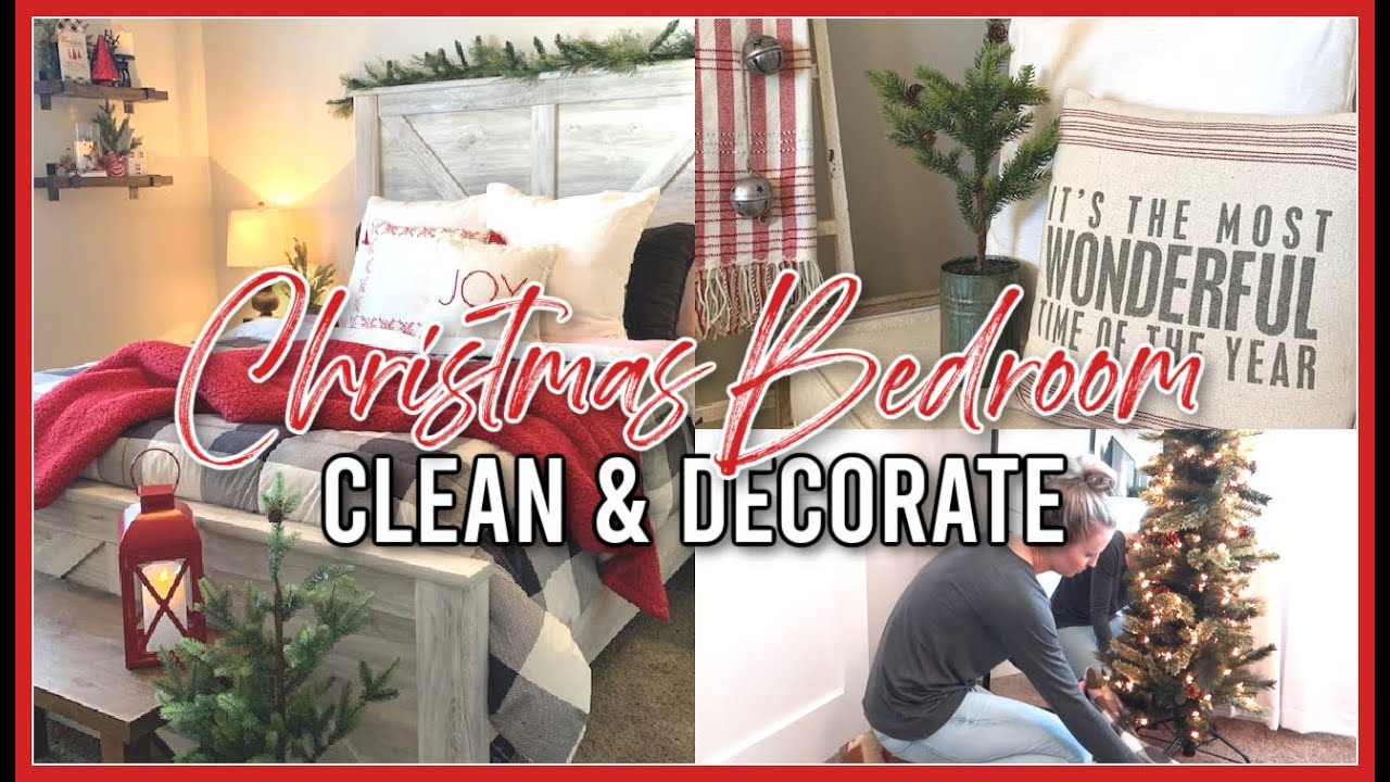 CHRISTMAS MASTER BEDROOM! | CLEAN & DECORATE FOR CHRISTMAS 2020