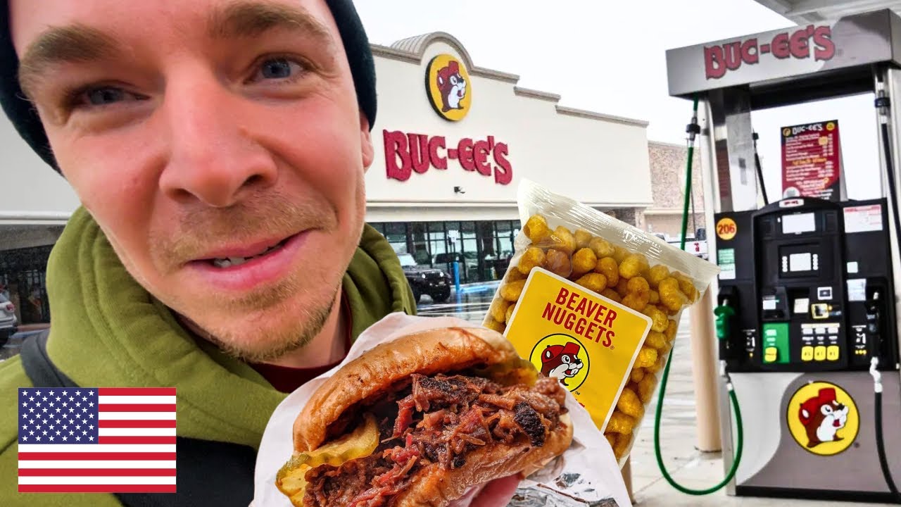 SHOCKED at WORLD'S LARGEST GAS STATION (first time at Buc-ee's)
