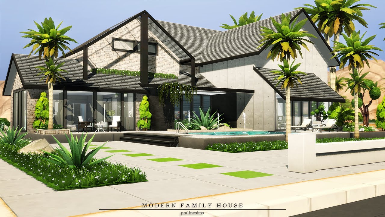 Modern Family House | + Download | No CC | Stop Motion | Base Game | The Sims 4