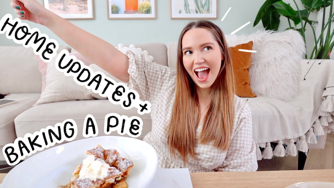 VLOG 🏡 home updates + baking a pie! 🍎