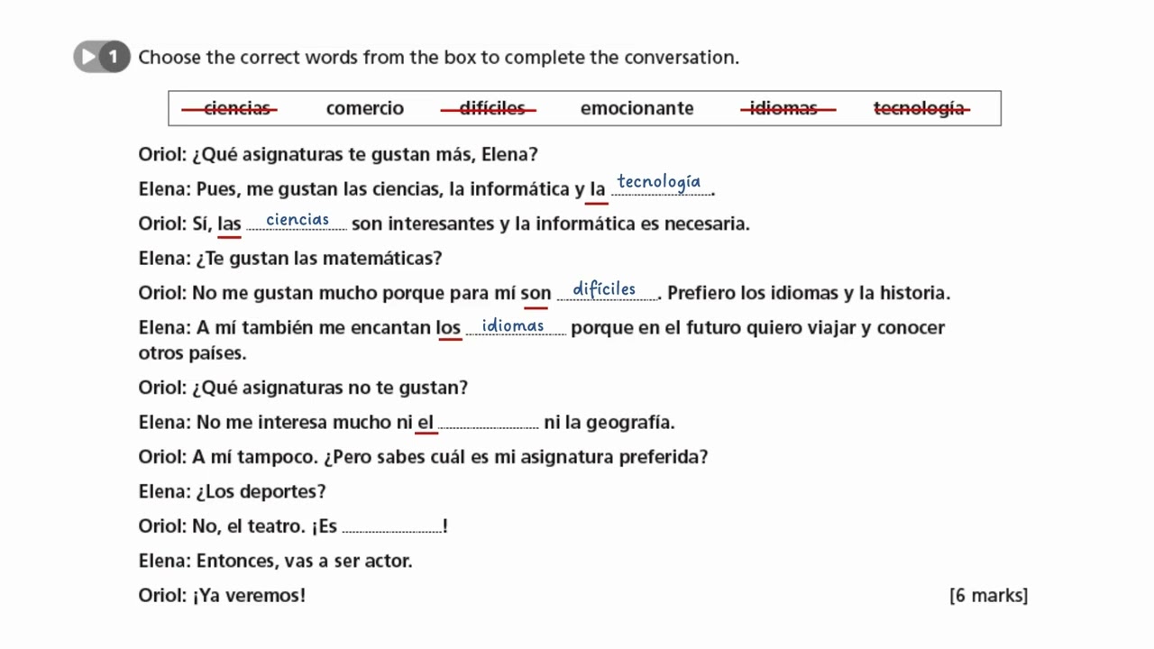 Education and Work - AQA GCSE Spanish