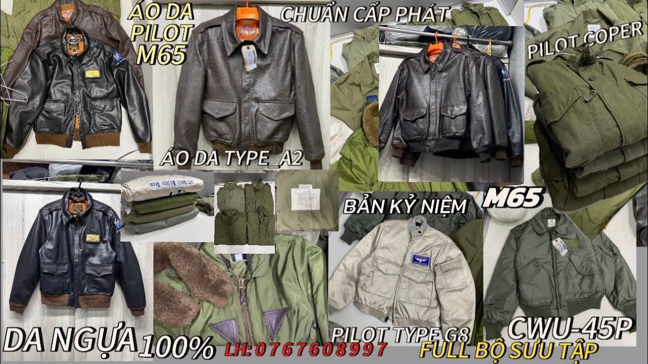 Áo Da Cấp Phát,Pilot G8(Bạc) Chống Cháy,M65 Lưu Kho | 05-11-2025|Zalo:0767608997 