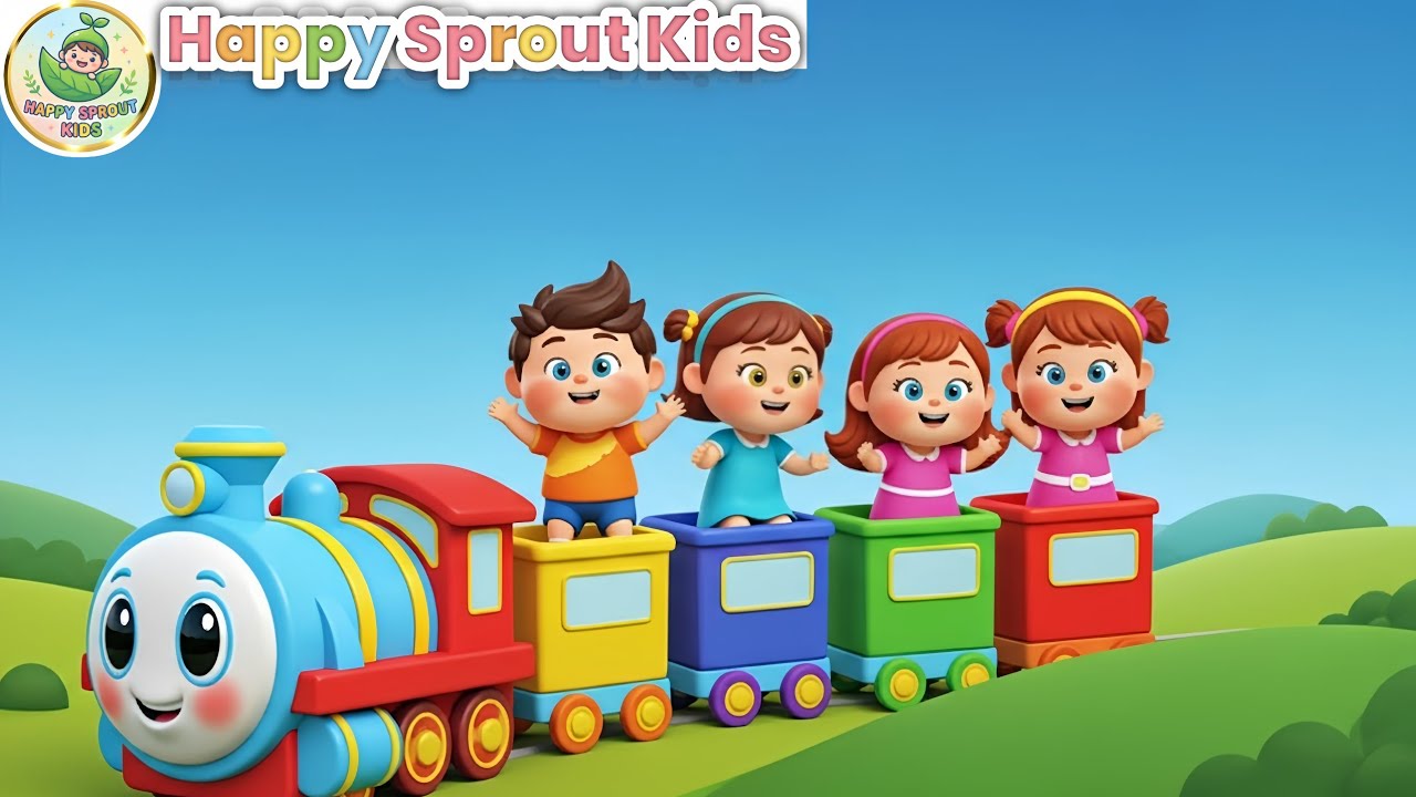 Color Train Song 🚂 English Rhymes | Learn Colors for Kids & Toddlers
