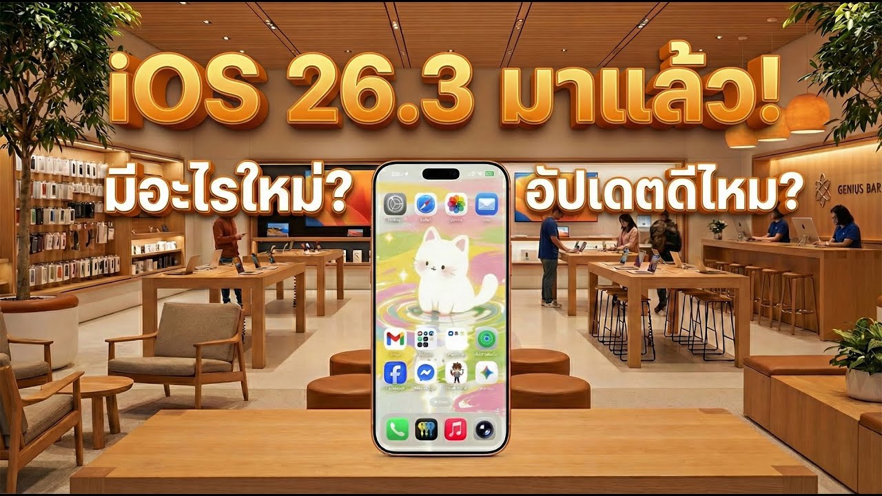 iOS 26.3 ตัวเต็ม มาแล้ว มีอะไรใหม่ ต้องอัพเดตไหม?