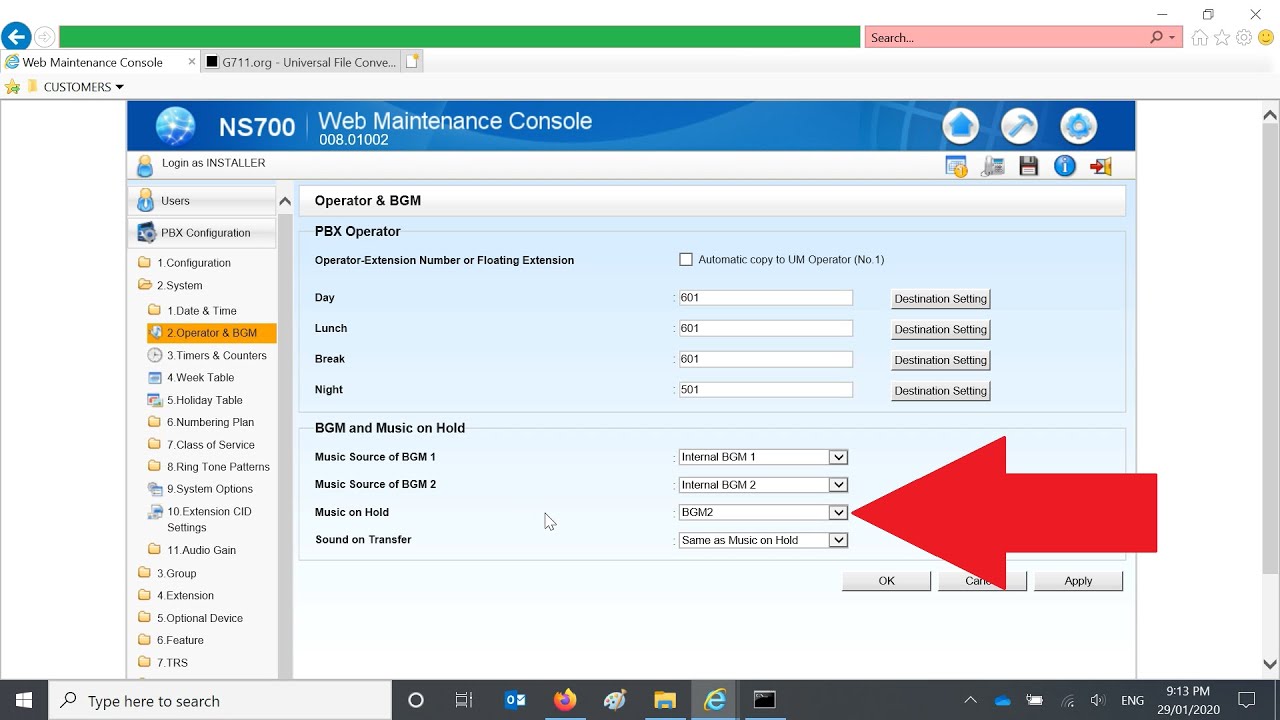 How to upload a Music on Hold .wav file directly onto your Panasonic KX-NS700 Phone System