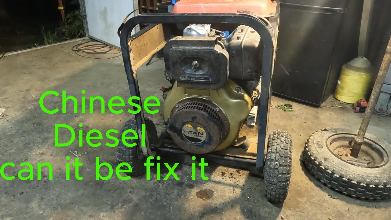 Titan DIESEL Generator LEAKING OIL!! Can I Fix it TITAN 7500