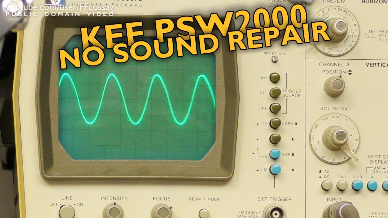 KEF PSW2000 subwoofer repair