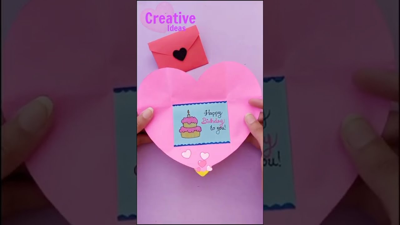 Last minute Birthday Card Idea 🥳🎂 #shorts Creative Ideas