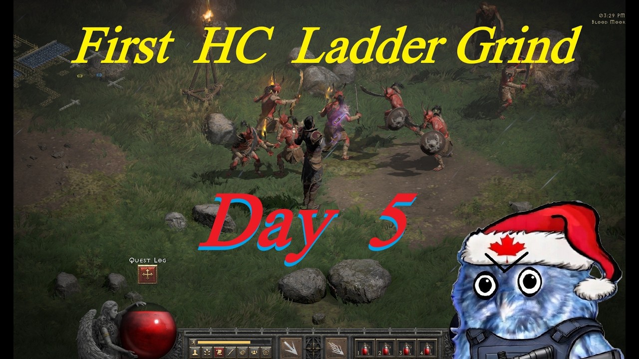 D2R  Hardcore Ladder | Grind to 99 Day 5! | First 300 Challenge! #d2rladderstart