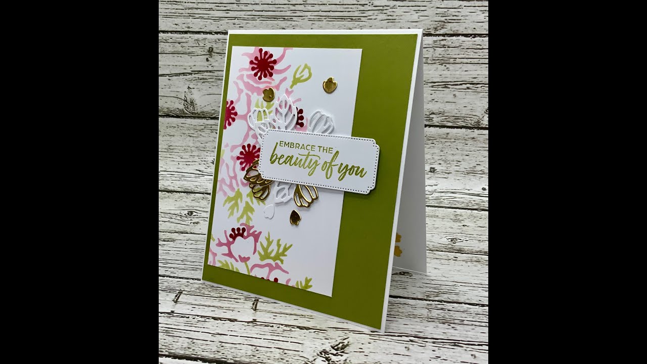 How The Heck Do I Use That? Technique w Enduring Beauty Masks #juliasuesstamping #cardmaking