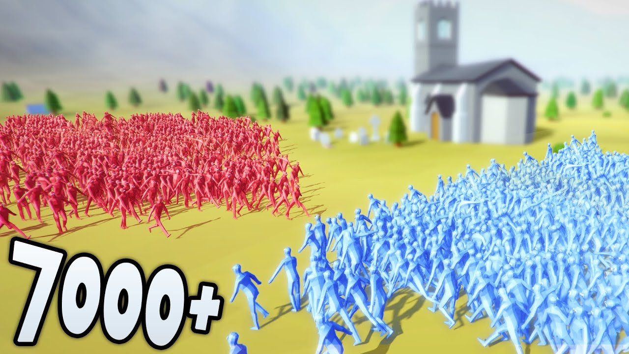 Totally Accurate Battle Simulator МАССОВАЯ БИТВА