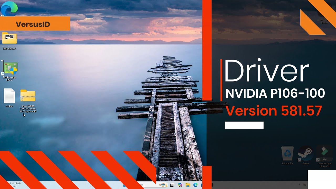 Установка обновления драйвера NVIDIA P106-100 Versi 581.57 | VGA Mining для игр | @VersusID