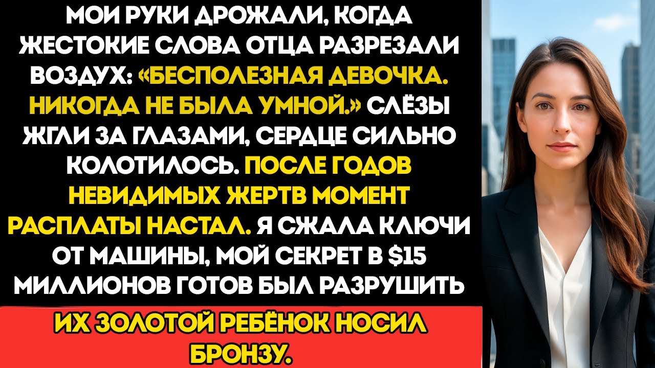 Мой отец сказал, что я никогда не буду самой умной — а потом его друзья увидели моё лицо на...