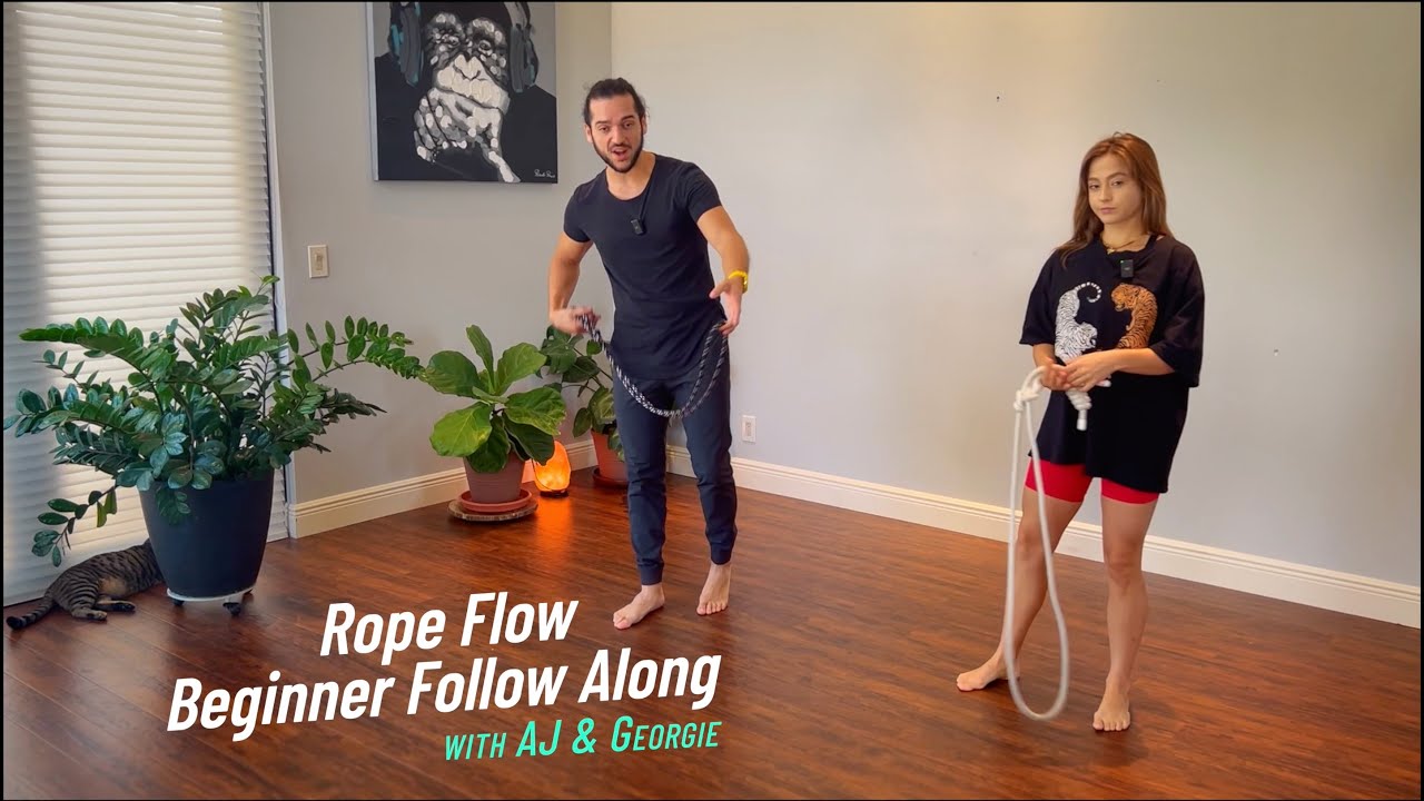 Rope Flow - Beginner Follow Along with AJ & Georgie!