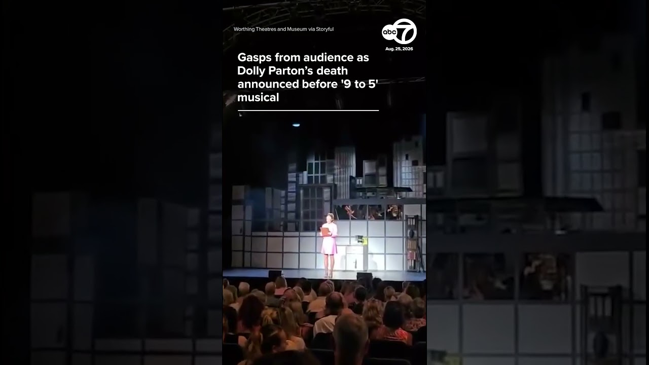 Gasps from audience as Dolly Parton's death announced before '9 to 5' musical