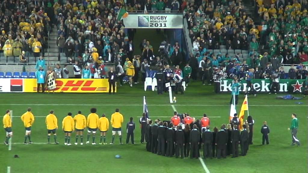Aussie V Ireland RWC 17 Sept 11  National Anthems
