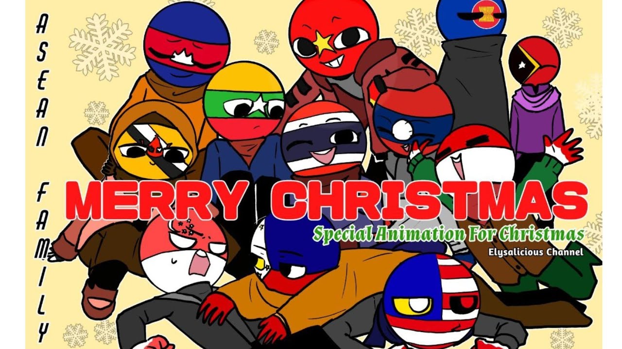 Специальная анимация COUNTRYHUMANS к Рождеству 2021 года