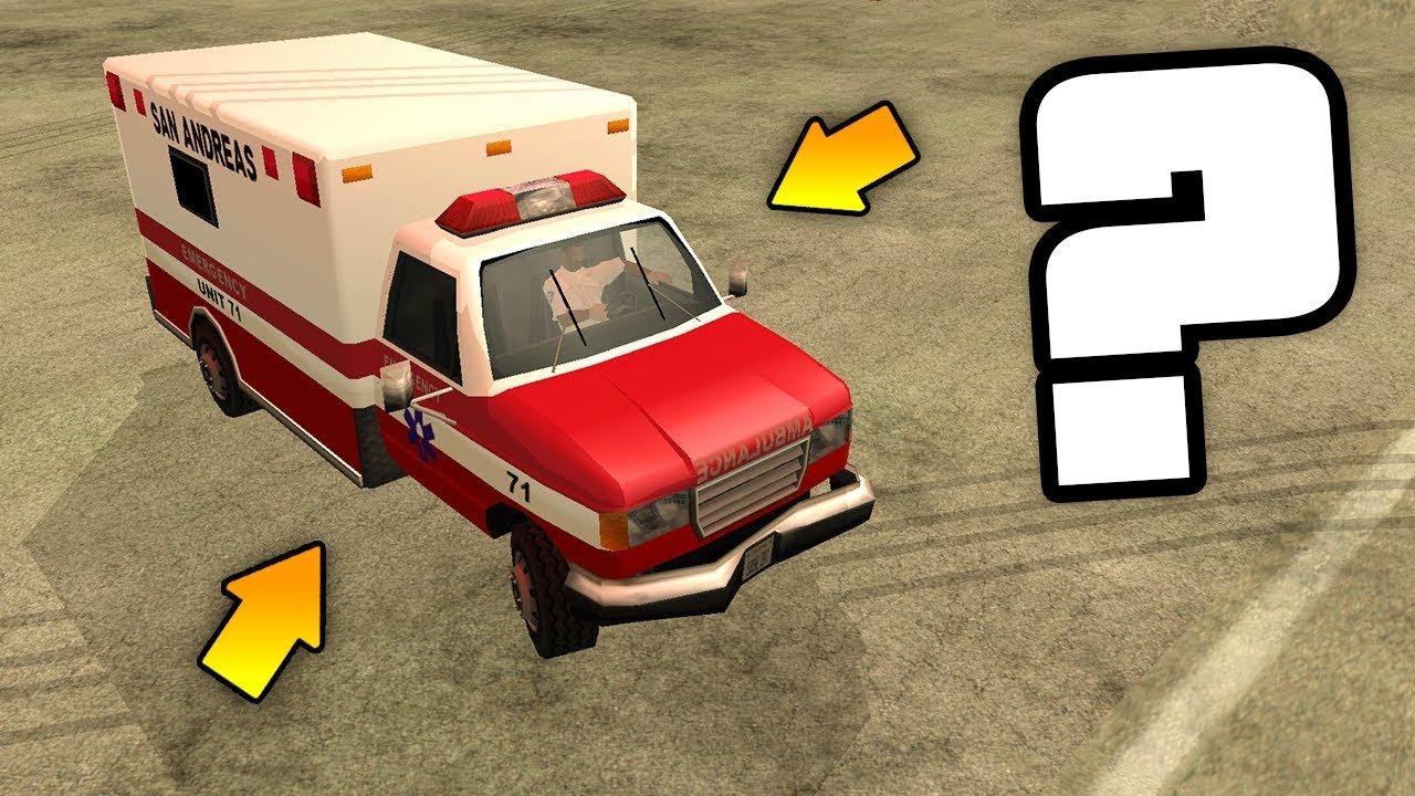 Куда уезжает СКОРАЯ ПОМОЩЬ в разных играх GTA ?!