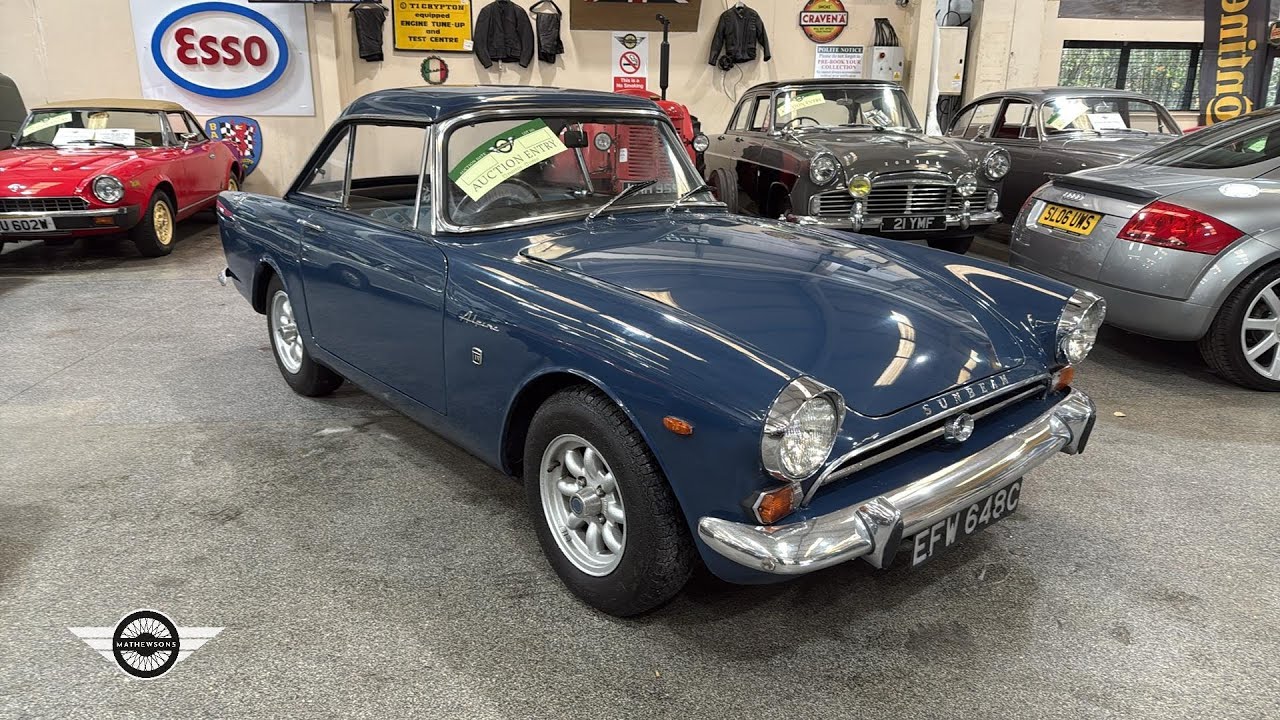 1965 SUNBEAM ALPINE MKS I–IV | MATHEWSONS CLASSIC CARS | АУКЦИОН: 10 ДЕКАБРЯ 2025 ГОДА